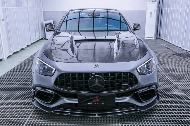 картинка Сплиттер (губа) на передний бампер для Mercedes Benz W213 E63 магазин  StreetTuning 