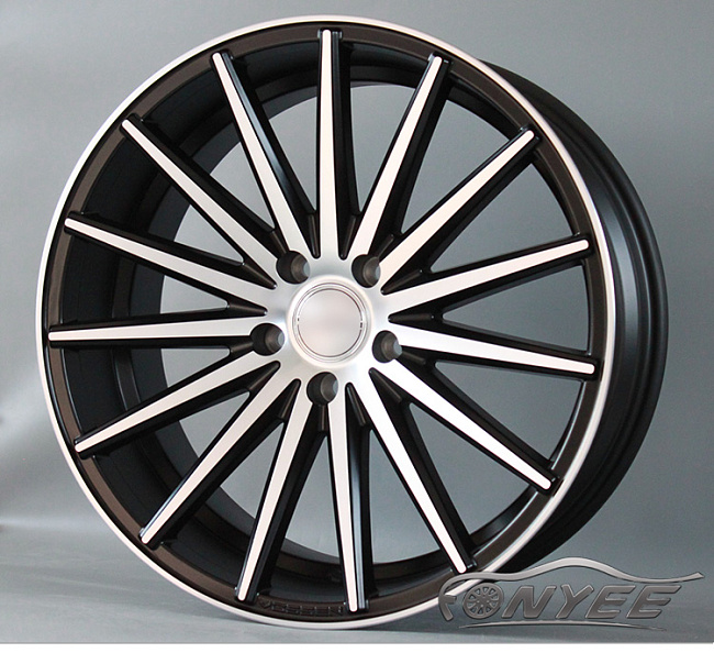 картинка Новые диски Vossen VFS2 Replica R19 5X112 ET35 J9,5 черный мат + серебро магазин  StreetTuning 