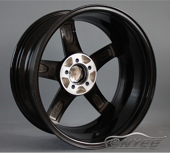 картинка Новые диски Vossen CV3 Replica R15 4X100 ET35 J7 черный глянец + серебро магазин  StreetTuning 