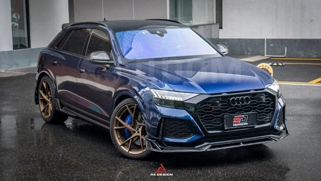 картинка Канарды на передний бампер для Audi RSQ8 2021 магазин  StreetTuning 
