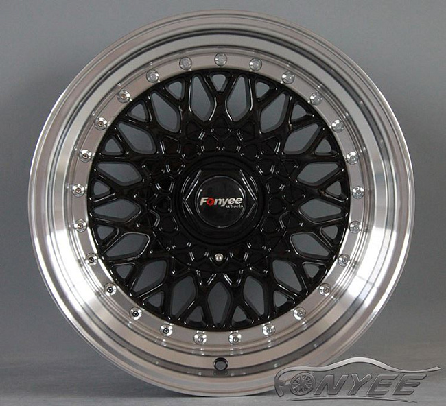 картинка Новые диски BBS RS R14 4X100/4X114,3 ET0 J7 черные + полированная полка магазин  StreetTuning 