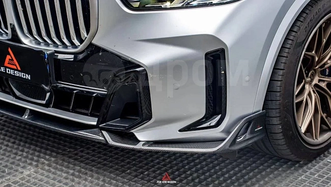 картинка Сплиттер (губа) на передний бампер для BMW X5 s/x Drive 40i и xDrive 5 магазин  StreetTuning 