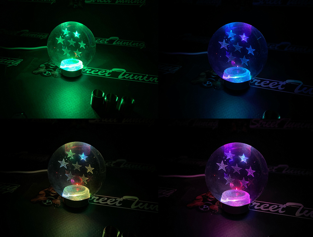 картинка Ручка кпп BALL (ШАР), с подсветкой JDM от магазина  StreetTuning