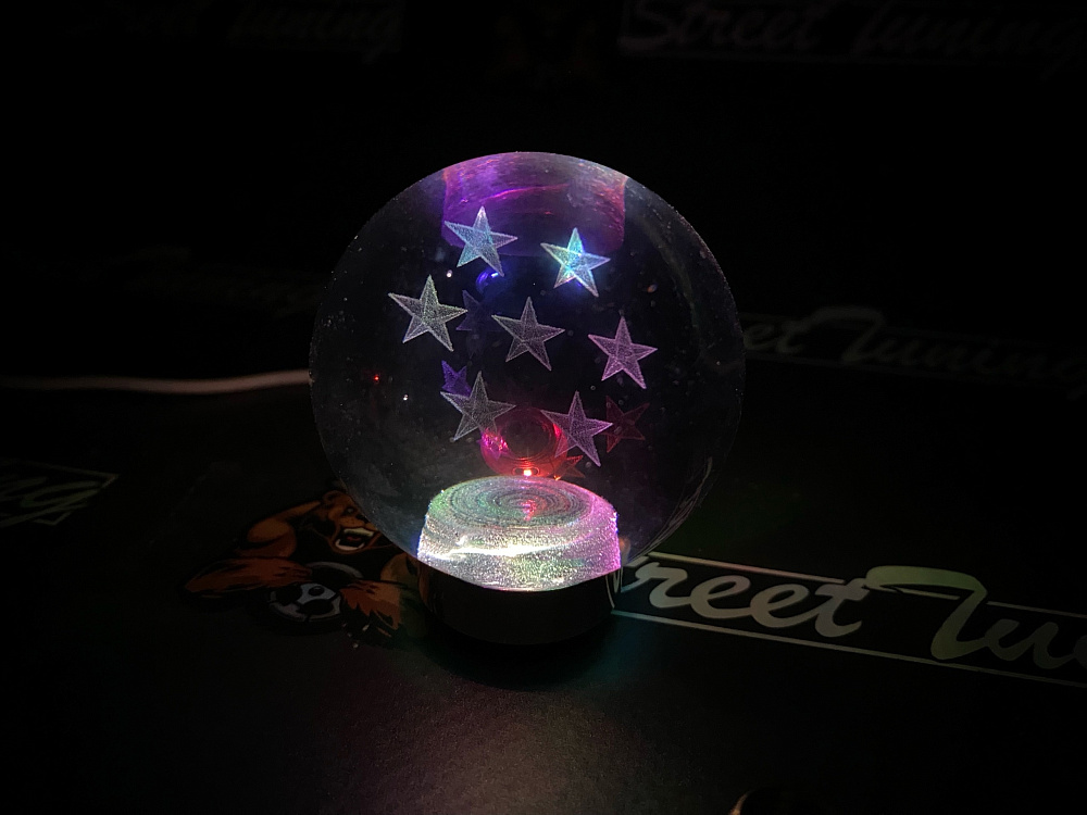 картинка Ручка кпп BALL (ШАР), с подсветкой JDM от магазина  StreetTuning