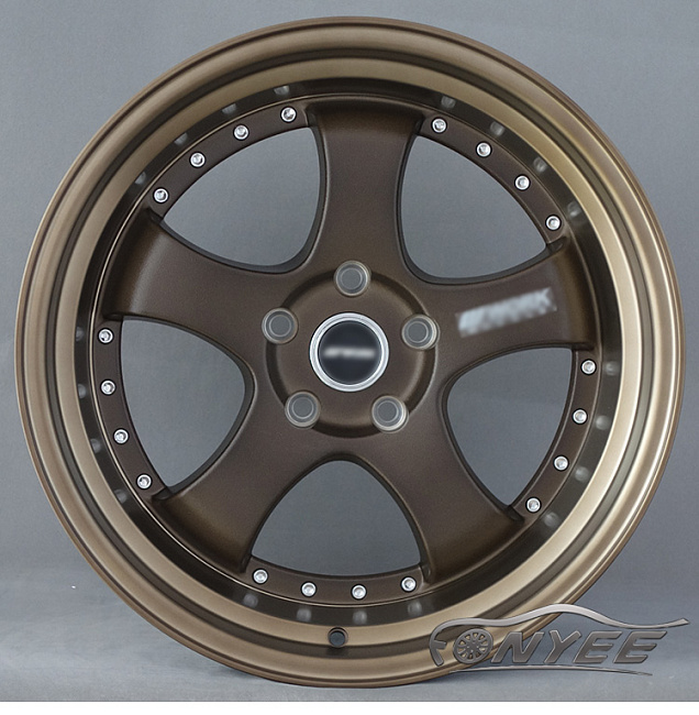 картинка Новые диски JNC 017 R18 5X114,3 ET25 J8,5 бронза + полированная полка золото магазин  StreetTuning 