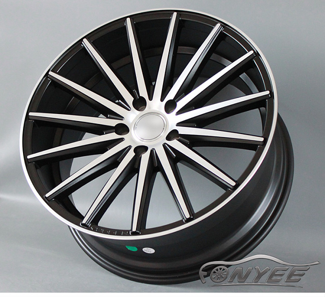 картинка Новые диски Vossen VFS2 Replica R19 5X112 ET35 J9,5 черный мат + серебро магазин  StreetTuning 