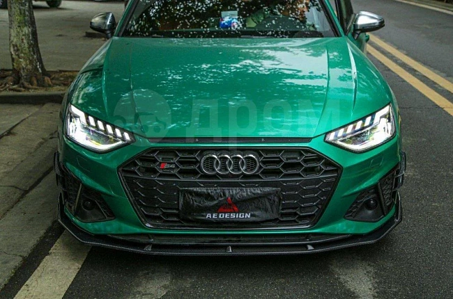 картинка Сплиттер (губа) на передний бампер для Audi S4 / A4 S-line B9.5 магазин  StreetTuning 