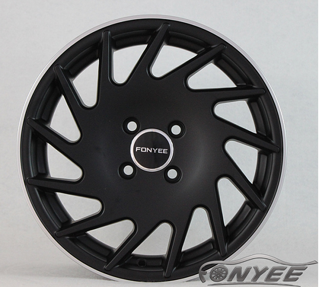 картинка Новые диски Vossen VLE1-L Replica R15 4X100 ET35 J7 черный мат + серебро магазин  StreetTuning 