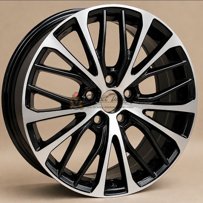 картинка Диски Toyota Camry 8040 R18 J8 ET50 5X114,3 black+polished магазин  StreetTuning 