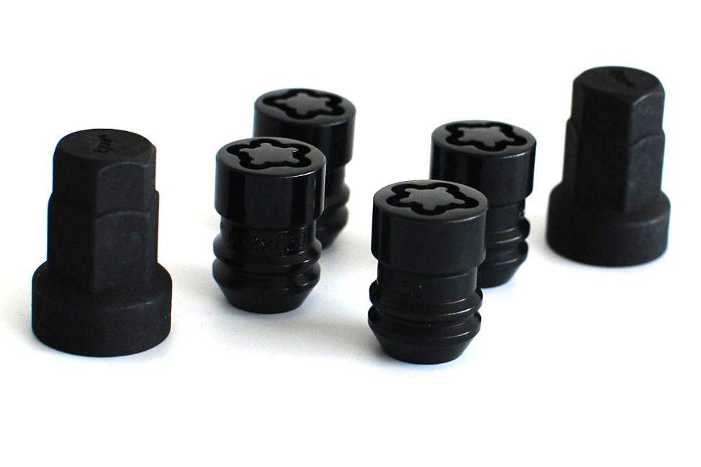 картинка Комплект секретных гаек 12x1.5, 28 мм, конус. - 726445(28mm)EM/BC-2Key от магазина  StreetTuning
