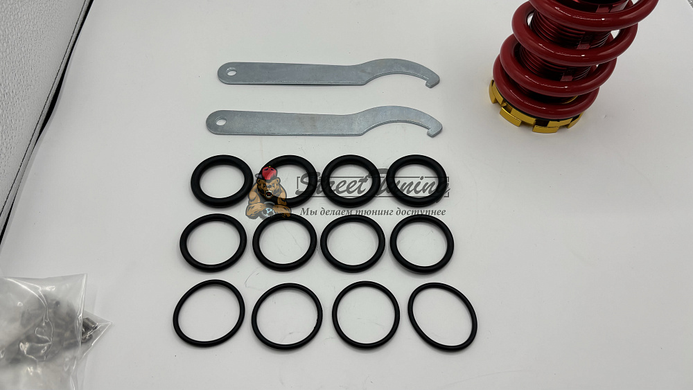 картинка Пружины регулируемые для Honda Civic 2002-2006 г, красные от магазина  StreetTuning