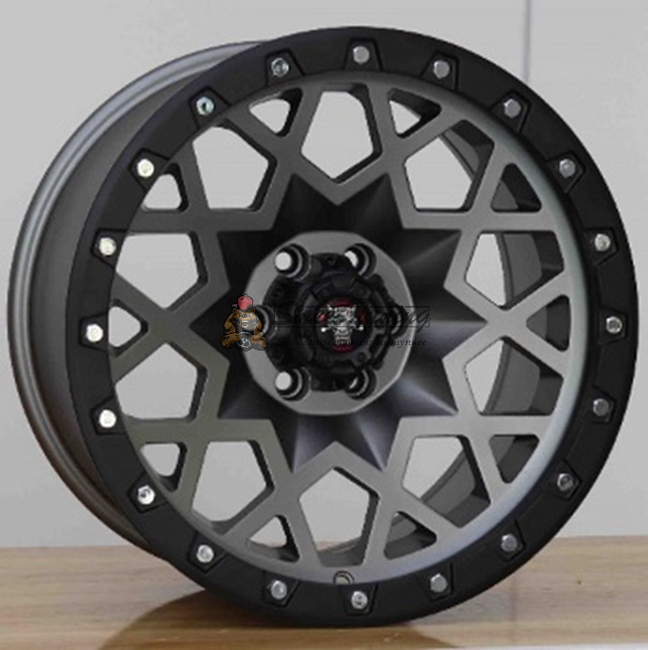 картинка Диски Anzoo JT245 R17 J9 ET0 6X139,7 gray matt+black магазин  StreetTuning 