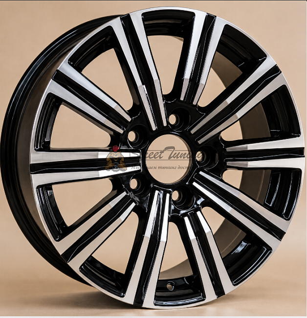 картинка Диски  Lexus TY242 R18 J8 ET50 5X150 black + polished магазин  StreetTuning 