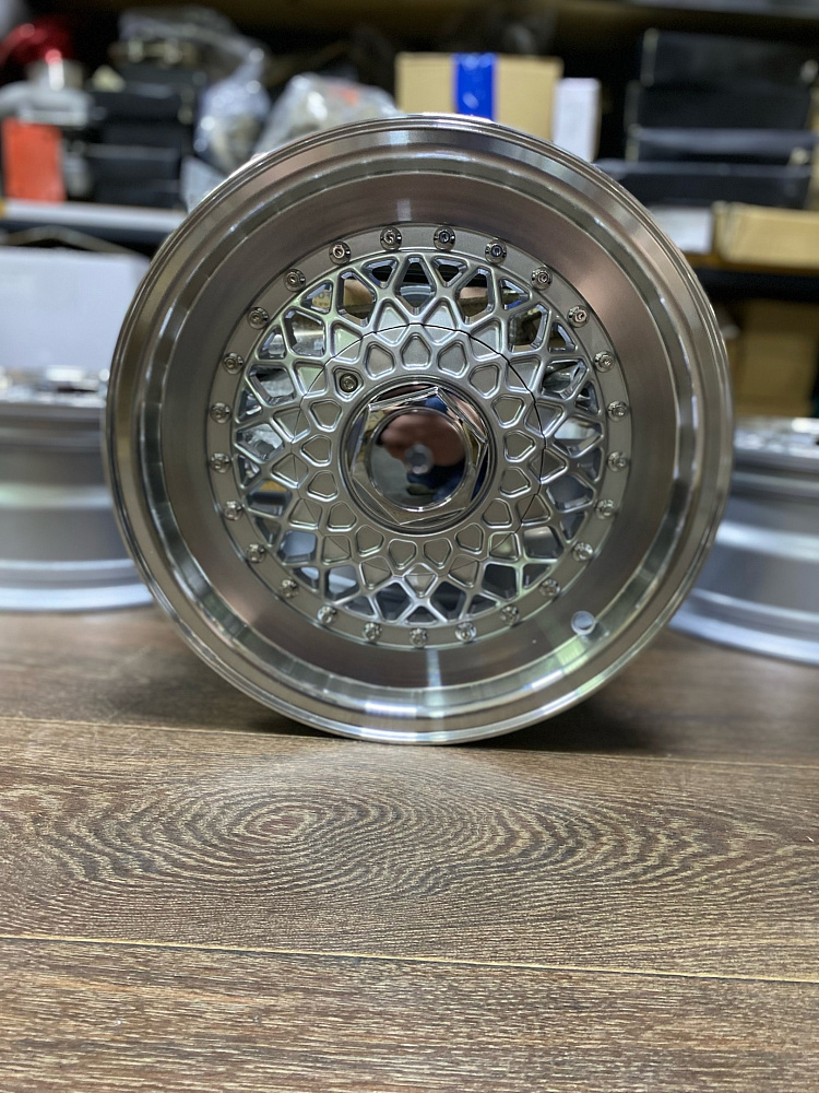 картинка Новые диски BBS RS R14 J6,5 ET25 4x100/4x114.3 , серебро + полировка от магазина  StreetTuning
