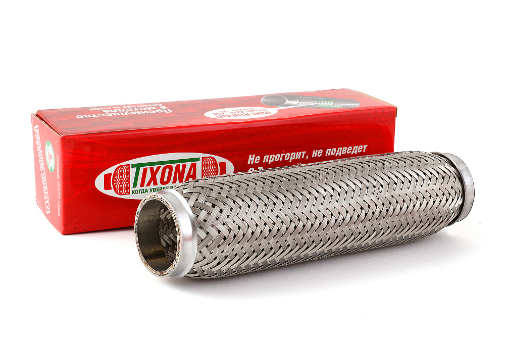 картинка Гофра глушителя Tixona (сталь 304 трехслойная) 45*260 от магазина  StreetTuning