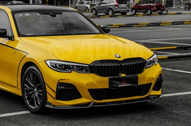 картинка Сплиттер (губа) на передний бампер для BMW G20 330i M340i магазин  StreetTuning 