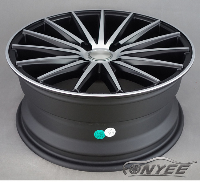 картинка Новые диски Vossen VFS2 Replica R16 4X100 ET35 J7 черный мат + серебро магазин  StreetTuning 