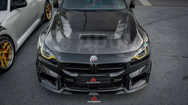 картинка Сплиттер средний (губа) на передний бампер для BMW M2 и M2C G87 магазин  StreetTuning 