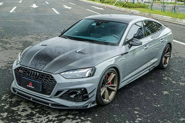 картинка Сплиттер (губа) на передний бампер для Audi RS5 B9.5 магазин  StreetTuning 
