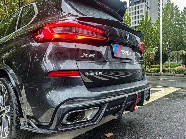 картинка Диффузор и канарды BMW X5 G05 M50i X/S Drive 40i магазин  StreetTuning 