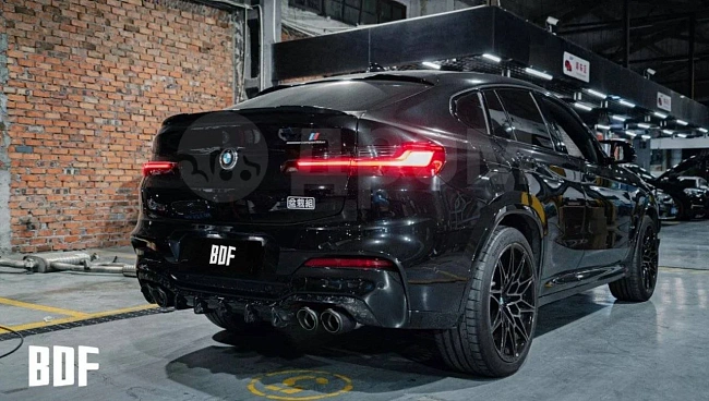 картинка Задний диффузор v2 BMW X4M X4MC F98 магазин  StreetTuning 