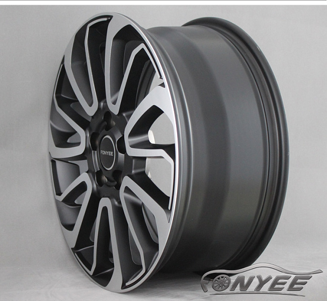 картинка Новые диски Range Rover Autobiography Wheels HSE Sport R22 5x120 ET45 J10 черный мат + серебро магазин  StreetTuning 
