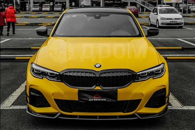 картинка Сплиттер (губа) на передний бампер для BMW G20 330i M340i магазин  StreetTuning 