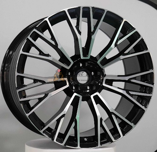 картинка Диски FR Replica 3S1111 R22 J9,5 ET35 5X112 black + polished магазин  StreetTuning 