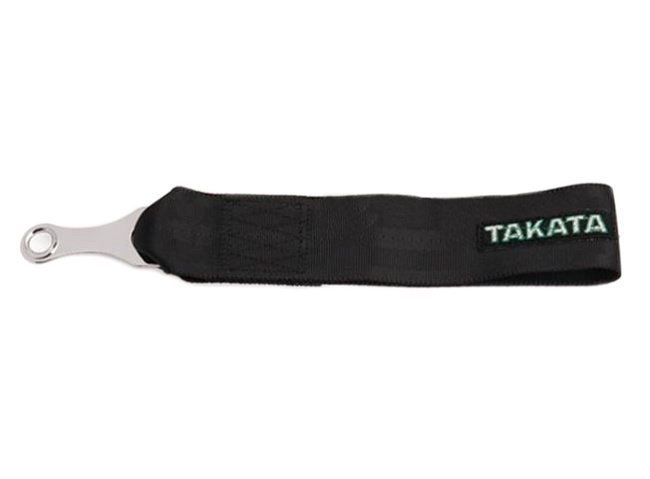 картинка Буксировочный ремень TAKATA Style, черный магазин  StreetTuning 
