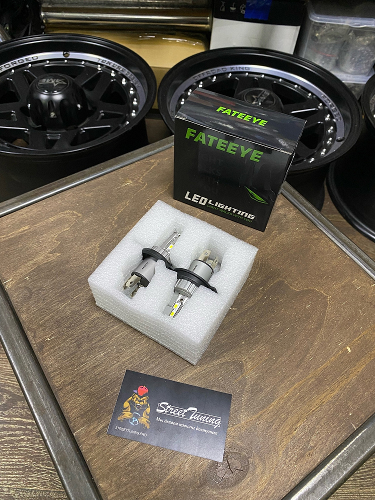 картинка Автомобильные светодиодные лампы FATEEYE F1 Led - H4 6500к, комп 2шт от магазина  StreetTuning