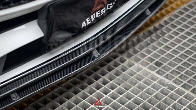 картинка Сплиттер(губа) на передний бампер для Mersedes W206 C300 с пакетом AMG магазин  StreetTuning 