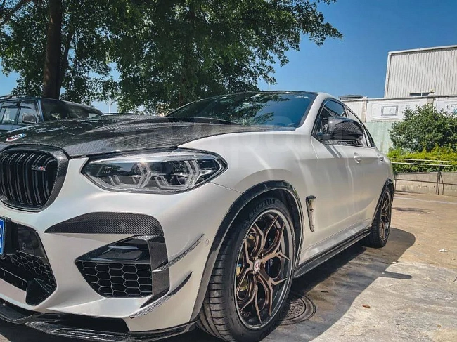 картинка Канарды на передний бампер V2 для BMW X3M/C X4M/C F97 F98 2019-2021 магазин  StreetTuning 