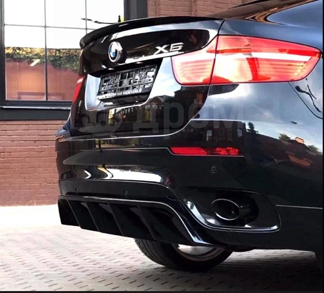 картинка Диффузор на задний бампер BMW x6 E71 магазин  StreetTuning 