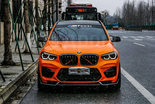 картинка Сплиттер (губа) на передний бампер для BMW X3M/C X4M/C F97 F98 магазин  StreetTuning 