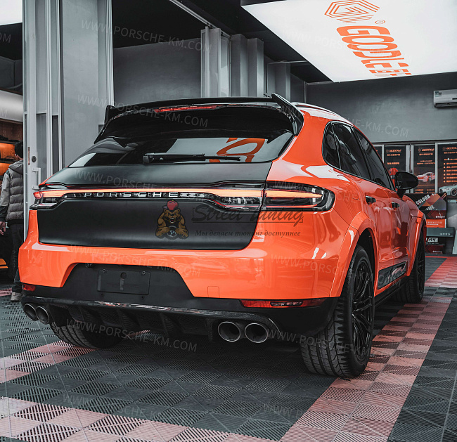 картинка Передний сплиттер TKT для Porsche Macan 95B.1/95B.2 (2014–2021) магазин  StreetTuning 