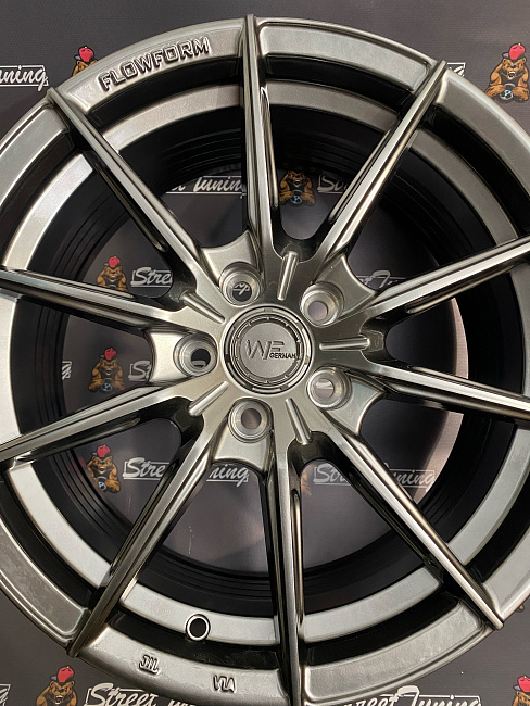 картинка Новые диски WF Germany R16 J7 ET35 5X100, Hyper Black магазин  StreetTuning 