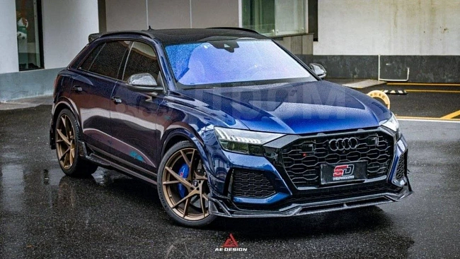 картинка Канарды на передний бампер для Audi RSQ8 2021 магазин  StreetTuning 