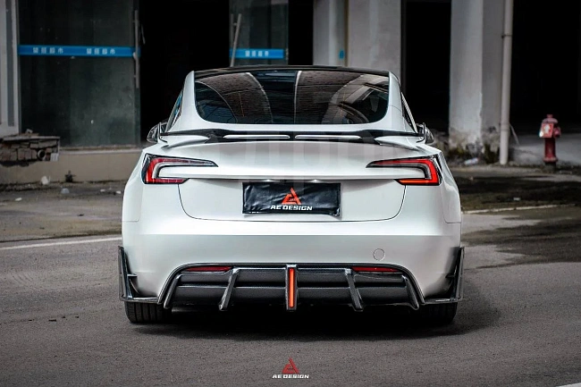 картинка Канарды на задний бампер для Tesla Model3 магазин  StreetTuning 
