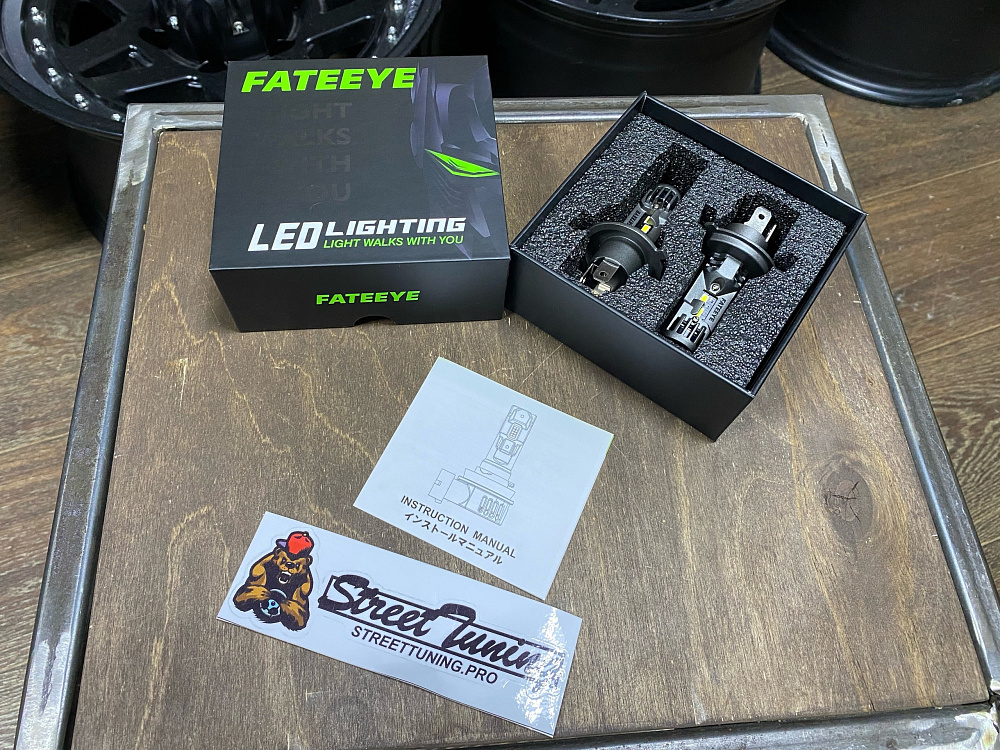 картинка Автомобильные светодиодные лампы FATEEYE F11 Led - H4 6500к, комплект 2 шт от магазина  StreetTuning