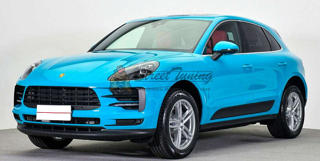 картинка Передний бампер 95B.2 OE, реплика с ДХО, для Porsche Macan 95B.1/95B.2 (2014–2021) магазин  StreetTuning 