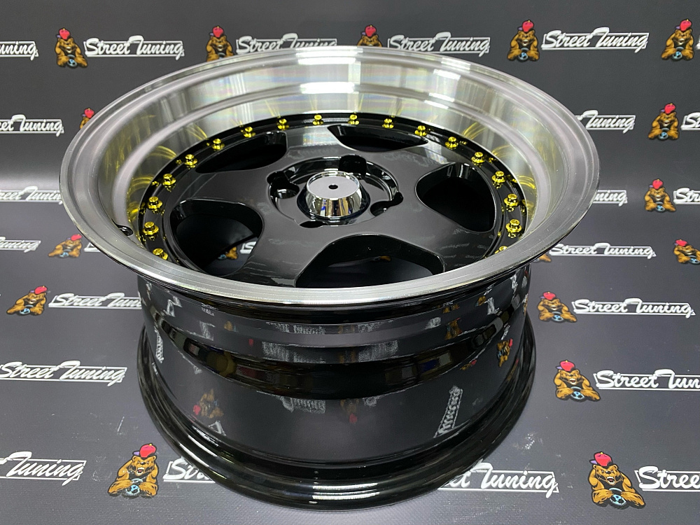 картинка Новые диски Rotiform R15 J8 ET20 4x100 Black + Silver от магазина  StreetTuning