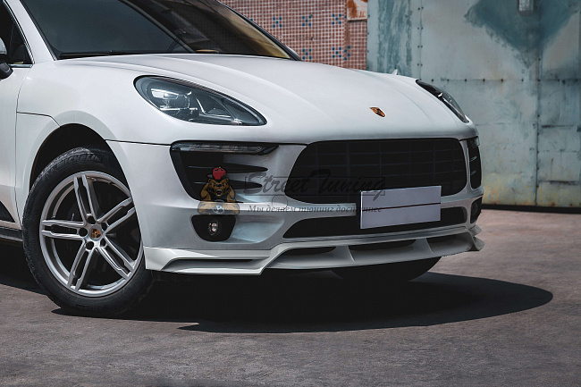 картинка Передний сплиттер KDA для Porsche Macan 95B.1/95B.2 (2014–2021) магазин  StreetTuning 