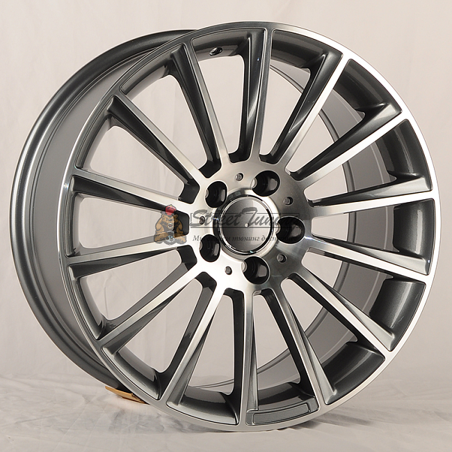картинка Диски  Mercedes-Benz W222  R19 J9,5 ET45 5X112 gray + polished магазин  StreetTuning 