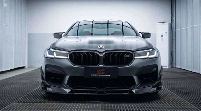 картинка Сплиттер (губа) на передний бампер для BMW M5 F90 магазин  StreetTuning 