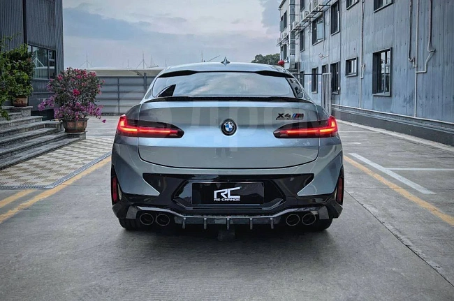 картинка Задний диффузор v2 BMW X4M X4MC F98 магазин  StreetTuning 