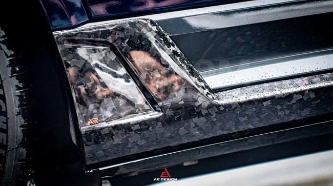 картинка Сплиттера накладки на пороги для Audi Q8 SQ8 RSQ8 2020 магазин  StreetTuning 