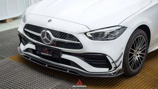 картинка Канарды на передний бампер для Mercedes Benz W206 C300 с пакетом AMG магазин  StreetTuning 